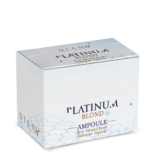 Ampoules Platinum pour cheveux blonds 6 x 10 ml – Blond froid, brillance et réparation