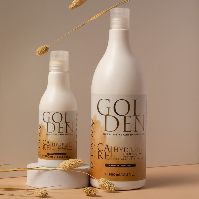 Shampoing Golden Botox Soin à domicile 300 ml – à la kératine, à l’huile d’argan et au panthénol