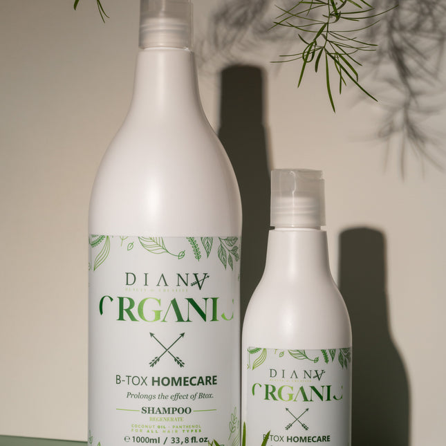 Szampon do pielęgnacji włosów Organic Hair Botox Home Care – Naturalny szampon termalny zapewniający długotrwałą gładkość – 300 ml