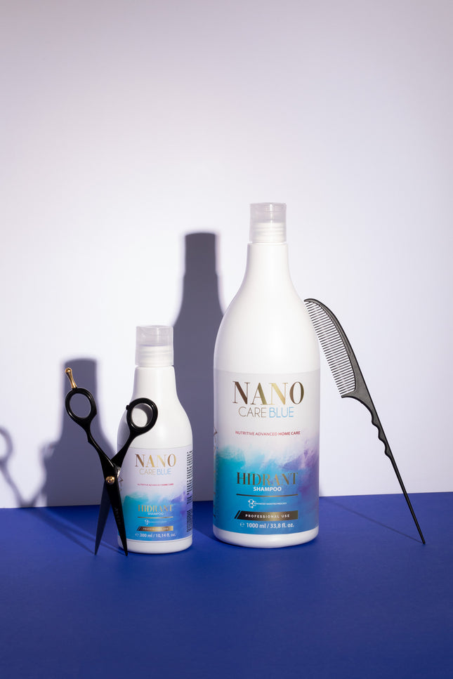 NanoBlue Home Care Shampoo 300 ml – met violet pigment & hydraterende formule