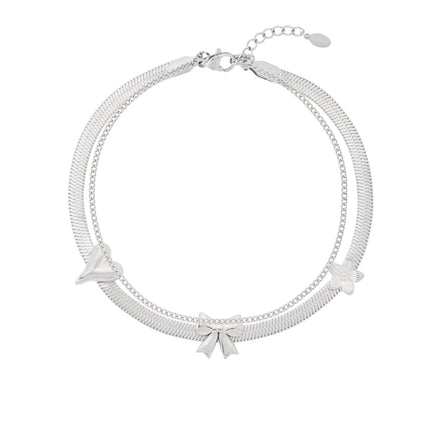 Charmante strik enkelbandje