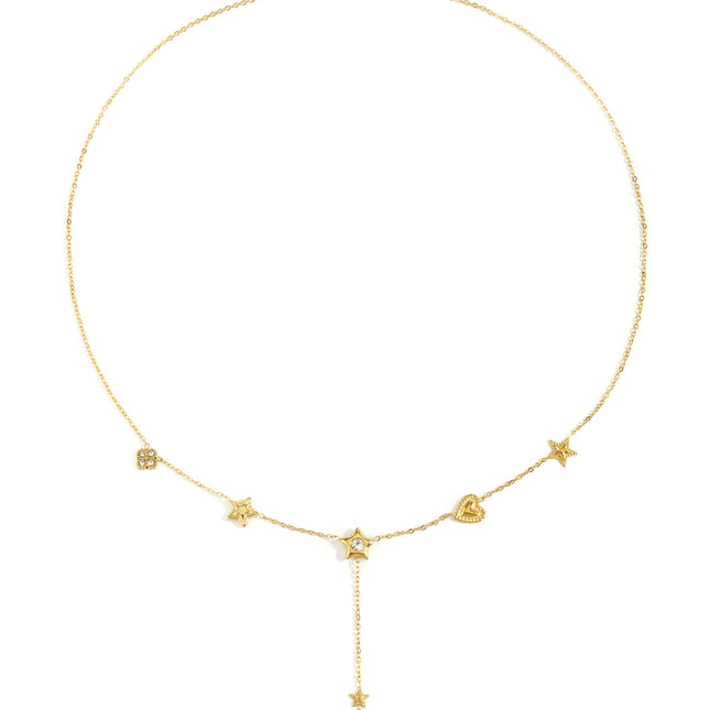 Roestvrijstalen hangerkettingen Star Casual Daily Simple Series Damessieraden