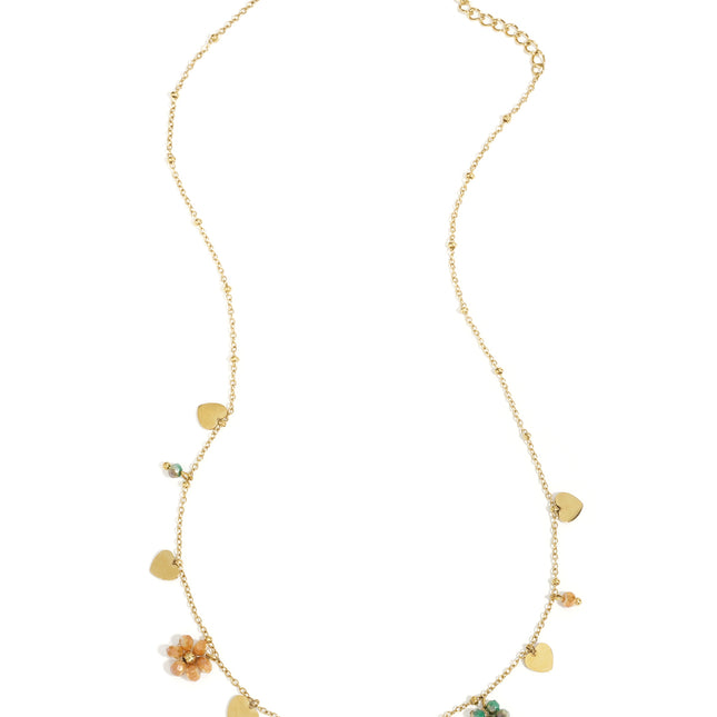 Roestvrijstalen hangerkettingen Bloemen Casual Dagelijks Eenvoudig Serie Damessieraden