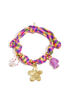 Armbanden met touwbedeltjes, bloemen, casual, dagelijkse, romantische serie, damessieraden