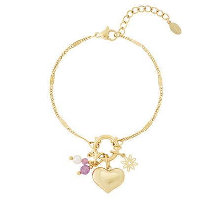 Grote hart DIY armband