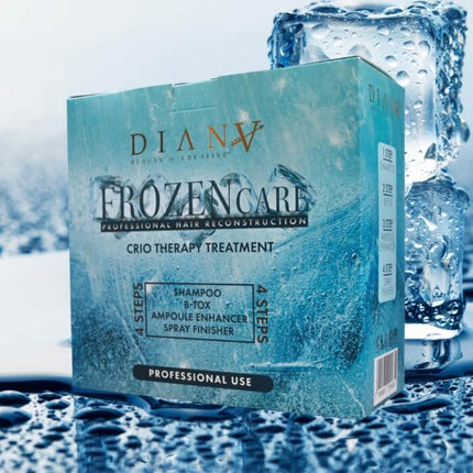 Frozen Haarcryotherapie-set: 5x 10 ml ampullen, 500 ml voorbehandelingsshampoo, 500 ml Botox en 300 ml afsluitspray (Kopia)