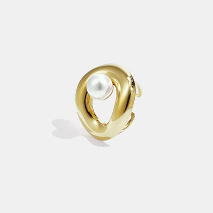 Opvallende ringen van roestvrij staal, ronde, casual, alledaagse, eenvoudige serie, damessieraden