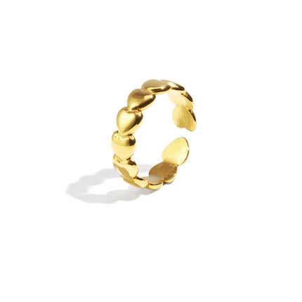 Roestvrijstalen minimalistische ringen Hart Casual Dagelijks Eenvoudig Serie Dames sieraden