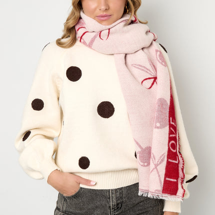 Wintersjaals kersen Casual Acryl Dagelijkse Accessoires