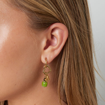 Butterfly Happy Charm oorbellen