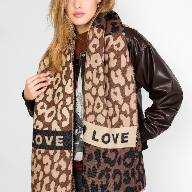 Wintersjaals Luipaardprint Casual Acryl Dagelijkse accessoires