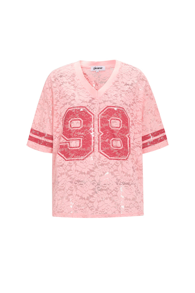 Woven Polyester Fiber Vrouwen T-shirt Sporty Color Clash