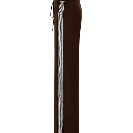 gebreide broek met strepen