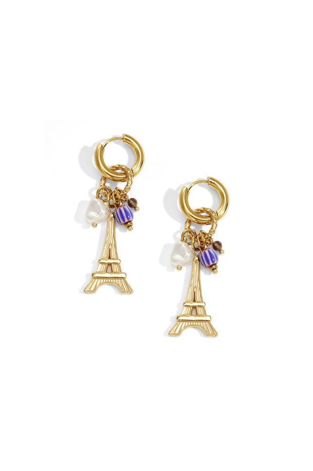 Paris Happy Charm oorbellen