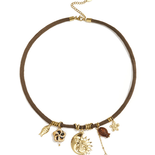 Touwhanger kettingen zon Dagelijkse romantische serie Dames sieraden