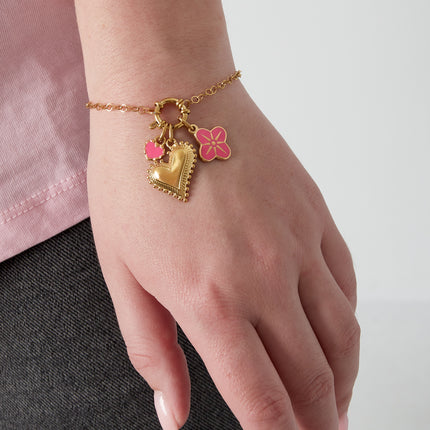 Chunky hart DIY armband