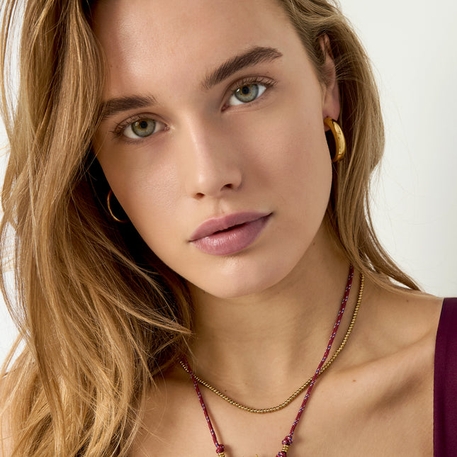 Roestvrijstalen hangerkettingen zon Casual Dagelijks Eenvoudig Serie Dames sieraden