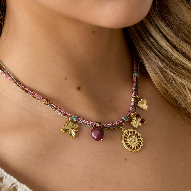 Roestvrijstalen hangerkettingen Bloemen Casual Dagelijks Eenvoudig Serie Damessieraden