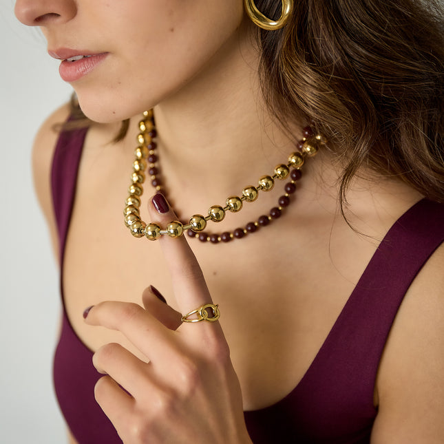 Acryl gelaagde kettingen kralen casual dagelijks eenvoudig serie dames sieraden