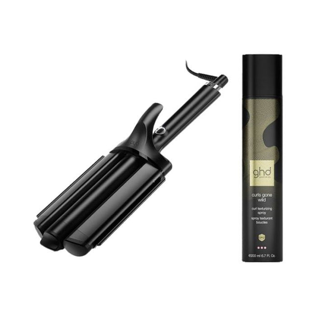 ghd Triple Waver + Curls Gone Wild Curl Texturising Spray 200ml