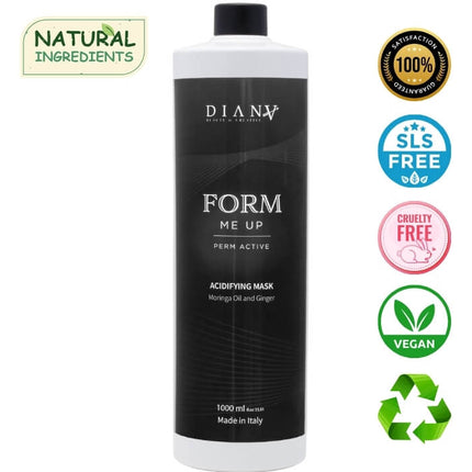 FORM ME UP Perm Active Acidifying Haarmasker 1000ml – met moringa-olie en gember