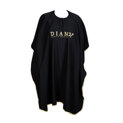 Professionele Waterdichte Kapperscape – Luxe Design met Gouden Biezen & Handgeborduurd Logo