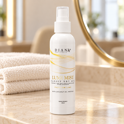 LumiMist Glossy Dry Oil 150 ml – suchy olejek, blask i termoochrona – zdjęcie 2