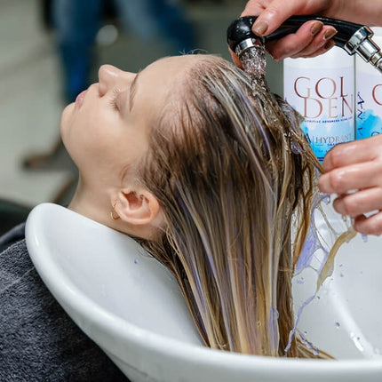 Golden Blue Protein Home Care Shampoo – Hydraterende shampoo met violet pigment voor blond haar – 1000 ml