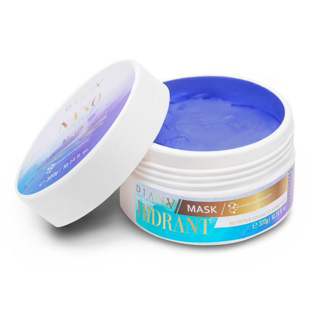 NanoBlue Home Care Haarmasker 300 g – met violet pigment, kokosolie & hyaluronzuur