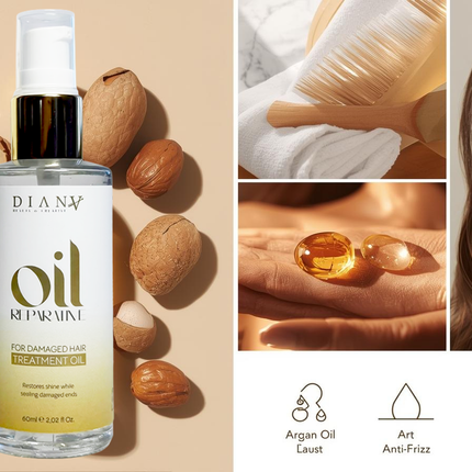 Herstellende Haarolie 60 ml – Professioneel Serum voor Beschadigd Haar