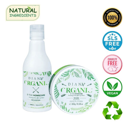 Organic Home Care – glättendes Pflegeset nach Organic Reconstructor: Shampoo + Maske – 300 ml + 300 g – Bild 3