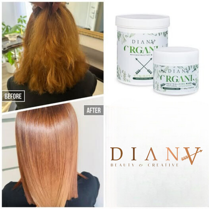 Organic Reconstructor – Set für intensive Regeneration, Glättung und Frizz-Kontrolle – 1 kg + 500 g – Bild 2
