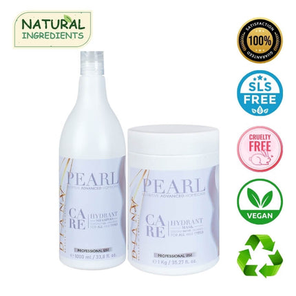 Pearl Home Care – nährendes Pflegeset nach Pearl Nutritive Advanced: Shampoo + Maske – 1000 ml + 1000 g – Bild 2
