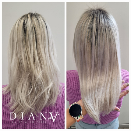 Platinum Blond – Set zur Regeneration und Feuchtigkeitspflege blonder Haare mit Tönung und Frizz-Kontrolle – 1 kg + 500 g – Bild 6