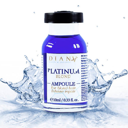 Platinum – farbausgleichende Regenerationsampullen für blondes Haar nach Platinum Blond – 10 ml – Bild 2