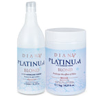 Zestaw do pielęgnacji domowej Platinum Hair Botox – Szampon + Maska z fioletowym pigmentem do chłodnych blondów – 2 × 1000 ml