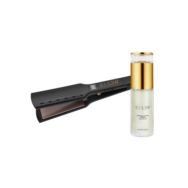 Diana NANO Stijltang met Brede Zwevende Titanium Platen en Vibratie – Professionele Precisie & Bescherming