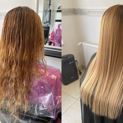 Golden Blue Professional – Luxury Violet Protein Straightening Set 500ml + 300ml