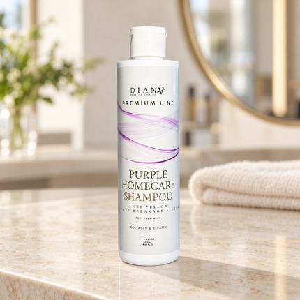 Premium Line Purple – szampon do włosów blond z kolagenem i keratyną 250 ml – zdjęcie 2