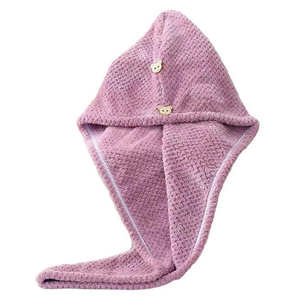 Haarhanddoek met Capuchon van Microvezel 65x25 cm – Sneldrogend & Zacht voor je Haar