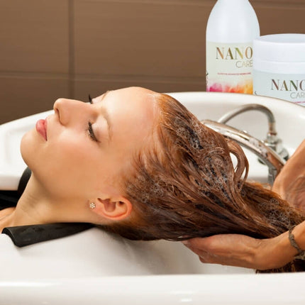 NanoGold Home Care Set – Shampoo + Masker 300 ml met hyaluronzuur en kokosolie