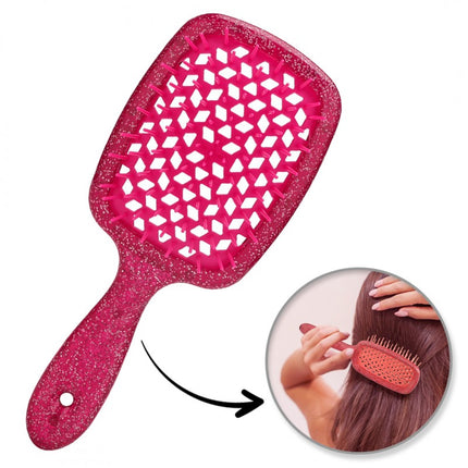 Glitter Haarborstel – Flexibel & Geventileerd – Geschikt voor Elk Haartype