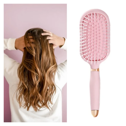 Roze Ontklittende Haarborstel met Luchtkussen – Hoofdhuidmassage & Licht Ontwerp